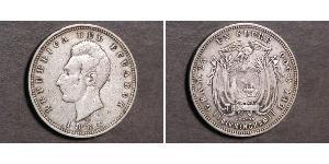 1 Sucre Ecuador (1830 - ) Silver Antonio José de Sucre (1795 - 1830)