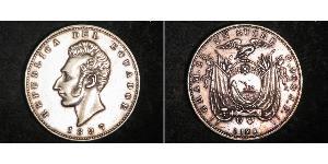 1 Sucre Ecuador (1830 - ) Silver Antonio José de Sucre (1795 - 1830)