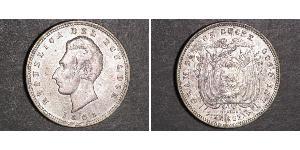 1 Sucre 厄瓜多尔 (1830 - ) 銀 安东尼奥·何塞·苏克雷