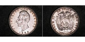1 Sucre 厄瓜多尔 (1830 - ) 銀 安东尼奥·何塞·苏克雷