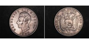 1 Sucre 厄瓜多尔 (1830 - ) 銀 安东尼奥·何塞·苏克雷