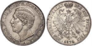 1 Taler Schwarzburgo-Sondershausen (1599-1920) Plata 