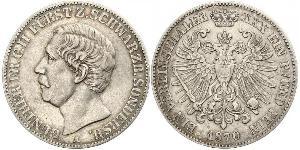 1 Taler Schwarzburgo-Sondershausen (1599-1920) Plata 