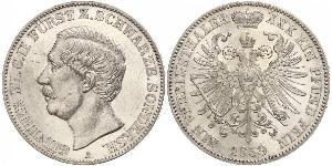 1 Taler Schwarzburgo-Sondershausen (1599-1920) Plata 