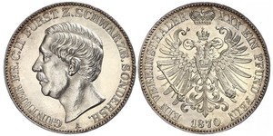 1 Taler Schwarzburg-Sondershausen (1599-1920) Срібло 