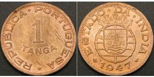 1 Tanga Portugiesisch-Indien (1510-1961) Bronze 