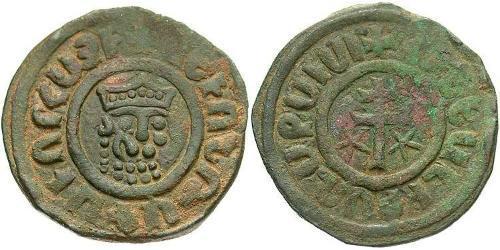 1 Tank Regno armeno di Cilicia (1080-1375) Bronzo Leone II d