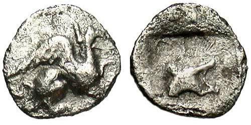 1 Tetartemorion Grèce antique (1100BC-330) Argent 