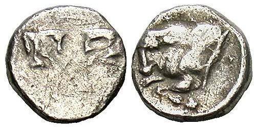 1 Tetartemorion Grecia antica (1100BC-330) Argento 