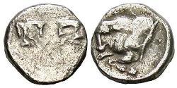 1 Tetartemorion Древняя Греция (1100BC-330) Серебро 