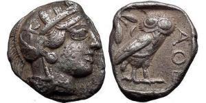 1 Tetradrachm Grèce antique (1100BC-330) Argent 