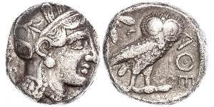 1 Tetradrachm Grèce antique (1100BC-330) Argent 