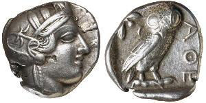 1 Tetradrachm Grèce antique (1100BC-330) Argent 