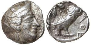 1 Tetradrachm Grèce antique (1100BC-330) Argent 