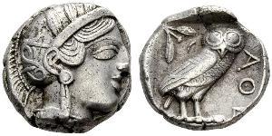 1 Tetradrachm Grèce antique (1100BC-330) Argent 