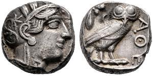 1 Tetradrachm Grèce antique (1100BC-330) Argent 