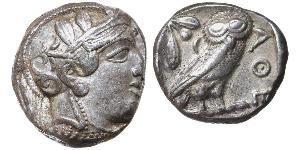 1 Tetradrachm Grèce antique (1100BC-330) Argent 