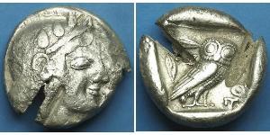 1 Tetradrachm Grèce antique (1100BC-330) Argent 