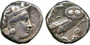1 Tetradrachm Grèce antique (1100BC-330) Argent 