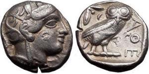 1 Tetradrachm Grèce antique (1100BC-330) Argent 