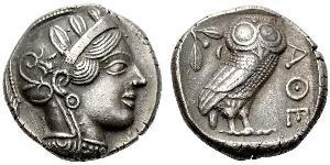1 Tetradrachm Grèce antique (1100BC-330) Argent 
