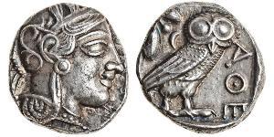 1 Tetradrachm Grèce antique (1100BC-330) Argent 