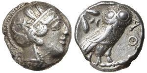 1 Tetradrachm Grèce antique (1100BC-330) Argent 