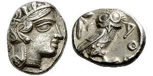 1 Tetradrachm Grèce antique (1100BC-330) Argent 