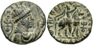 1 Tetradrachm Kuschana Empire (60-375) Bronze Vima Takto