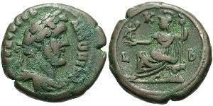 1 Tetradrachm Römische Kaiserzeit (27BC-395) Bronze Antoninus Pius  (86-161)