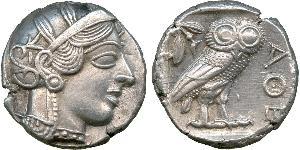 1 Tetradrachm Antikes Griechenland (1100BC-330) Silber 