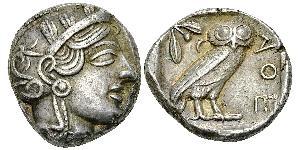 1 Tetradrachm Antikes Griechenland (1100BC-330) Silber 