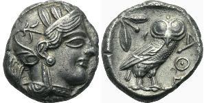 1 Tetradrachm Antikes Griechenland (1100BC-330) Silber 