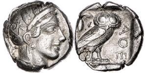 1 Tetradrachm Antikes Griechenland (1100BC-330) Silber 
