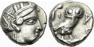 1 Tetradrachm Antikes Griechenland (1100BC-330) Silber 