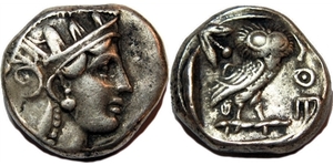 1 Tetradrachm Antikes Griechenland (1100BC-330) Silber 
