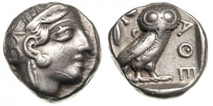 1 Tetradrachm Antikes Griechenland (1100BC-330) Silber 