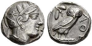 1 Tetradrachm Antikes Griechenland (1100BC-330) Silber 