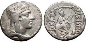 1 Tetradrachm Artaxiad dynasty (190BC - 12AD) Silber Tigranes the Great (140BC - 55BC)