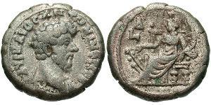 1 Tetradrachm Römische Kaiserzeit (27BC-395) Silber Mark Aurel (121-180)