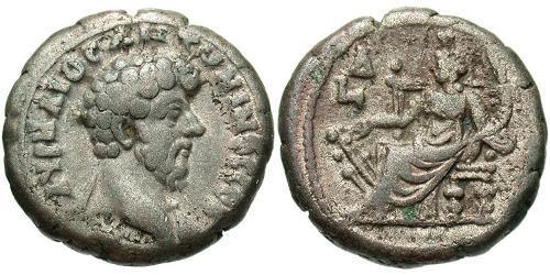 1 Tetradrachm Römische Kaiserzeit (27BC-395) Silber Mark Aurel (121-180)