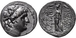 1 Tetradrachm Seleukidenreich (312BC-63 BC) Silber Antiochos VII Eumenes (?-129BC)