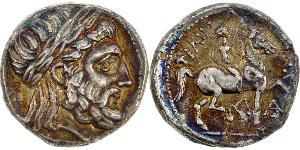 1 Tetradrachm Ancient Greece (1100BC-330) Silver Philip II of Macedon (382 BC - 336 BC)