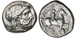 1 Tetradrachm Ancient Greece (1100BC-330) Silver Philip II of Macedon (382 BC - 336 BC)