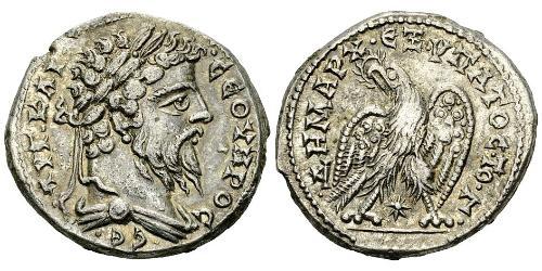 1 Tetradrachm Roman Empire (27BC-395) Silver Septimius Severus (145- 211)