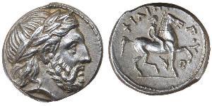 1 Tetradrachm Ancient Greece (1100BC-330) 銀 Philip II of Macedon (382 BC - 336 BC)