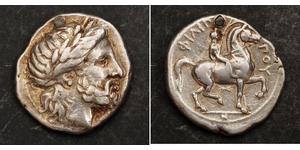 1 Tetradrachm Ancient Greece (1100BC-330) 銀 Philip II of Macedon (382 BC - 336 BC)