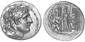 1 Tetradrachm 塞琉古帝国 (312 BC - 63 BC) 銀 Antiochus VII Euergetes (?-129BC)