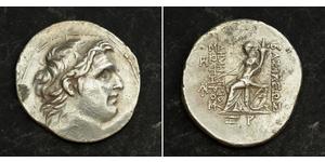 1 Tetradrachm 塞琉古帝国 (312 BC - 63 BC) 銀 Demetrius I Soter (185BC - 150BC)