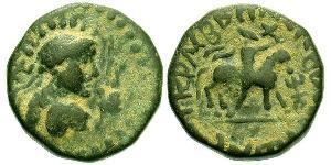 1 Tetradrachm Kushan Empire (60-375) 青铜 Vima Takto